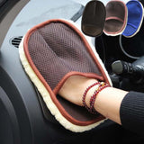 Car Accessories Soft Wool Car Wash Cleaning Gloves Car Motor Motorcycle Brush Washer Auto Care Cleaning Tool Brushes Car-styling